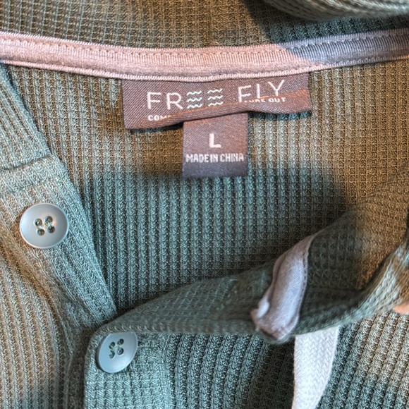 Free Fly waffle hoodie - Picture 4 of 5
